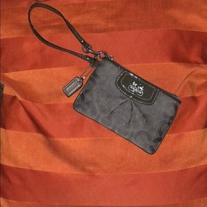 Coach signature C wristlet/change purse
